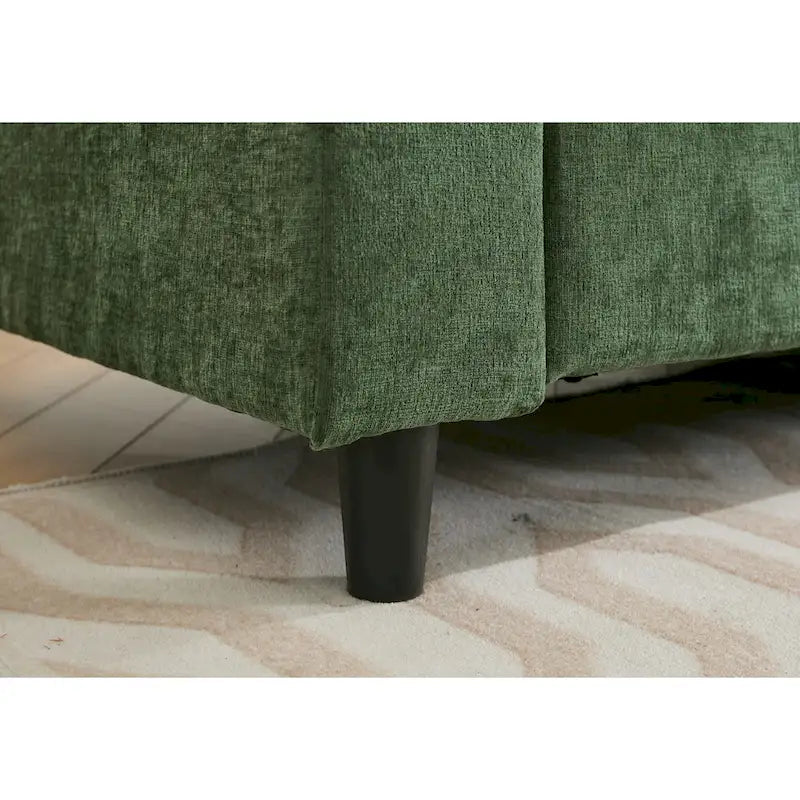 Linen 2-Seat Sofa with Hidden Storage and Soft Armrests