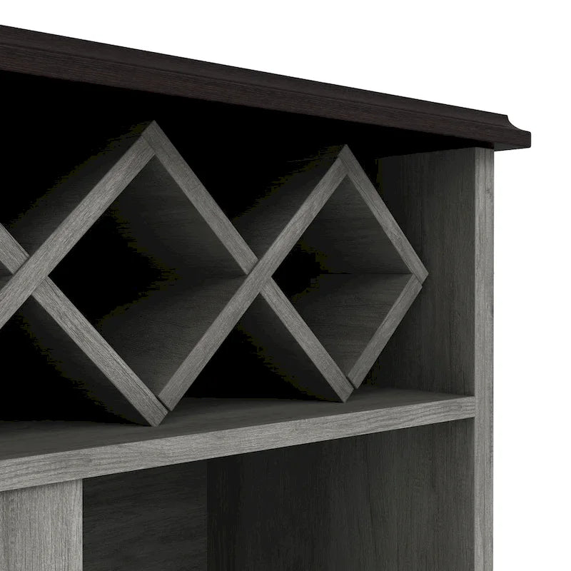 Farmhouse Wine Buffet Cabinet with 4-Bottle Storage