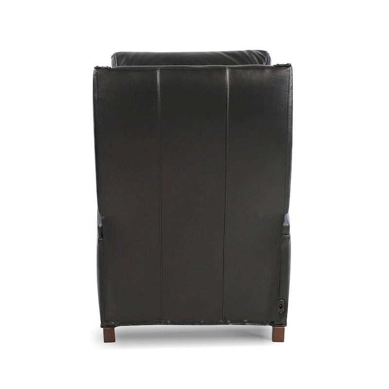 Genuine Leather Power Recliner with USB Charging