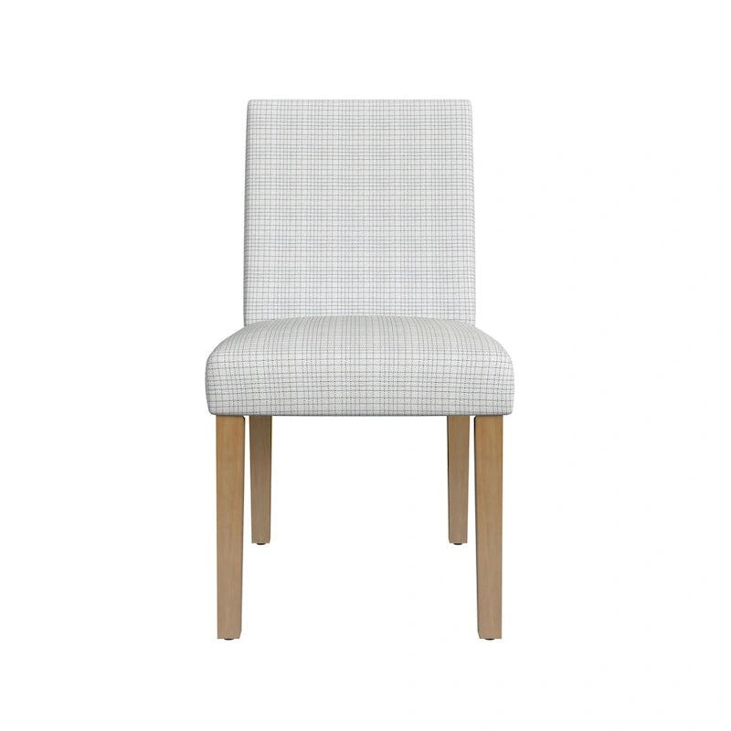 Upholstered Dining Chair with Spring Seat and Hardwood Legs