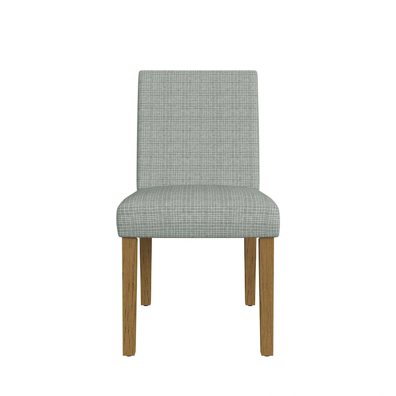 Upholstered Dining Chair with Spring Seat and Hardwood Legs