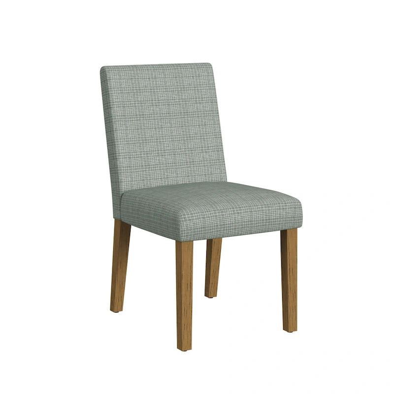 Upholstered Dining Chair with Spring Seat and Hardwood Legs