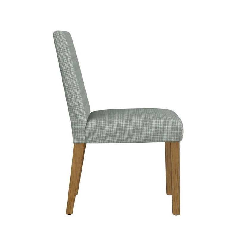 Upholstered Dining Chair with Spring Seat and Hardwood Legs