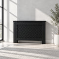 vidaXL Radiator Cover Black 44.1x7.5x32.1 MDF