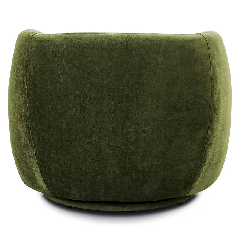 Swivel Accent Lounge Chair with Curved Back