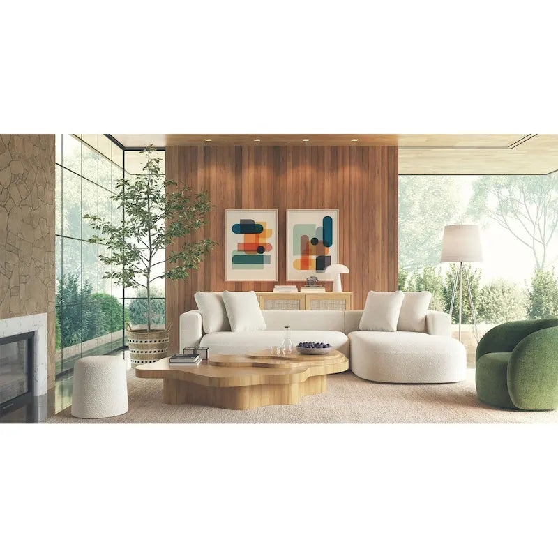 Swivel Accent Lounge Chair with Curved Back