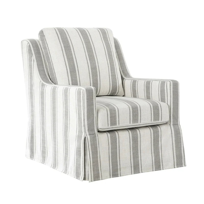 Slipcovered Swivel Glider Accent Chair