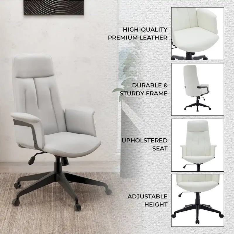 Ergonomic High-Back Office Chair with Lumbar Support