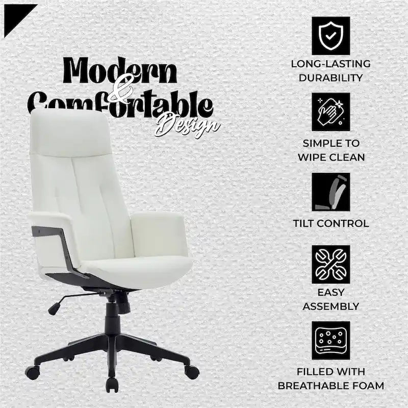 Ergonomic High-Back Office Chair with Lumbar Support